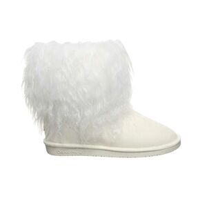 Bearpaw NWT Women's Boo White Fur Winter Boots in Sz 7